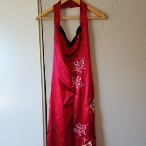 Ada Wong Costume Satin Red Dress